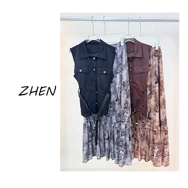 【ZHEN】25K01277 2025新款时尚气质显瘦小众设计师款时尚套装女
