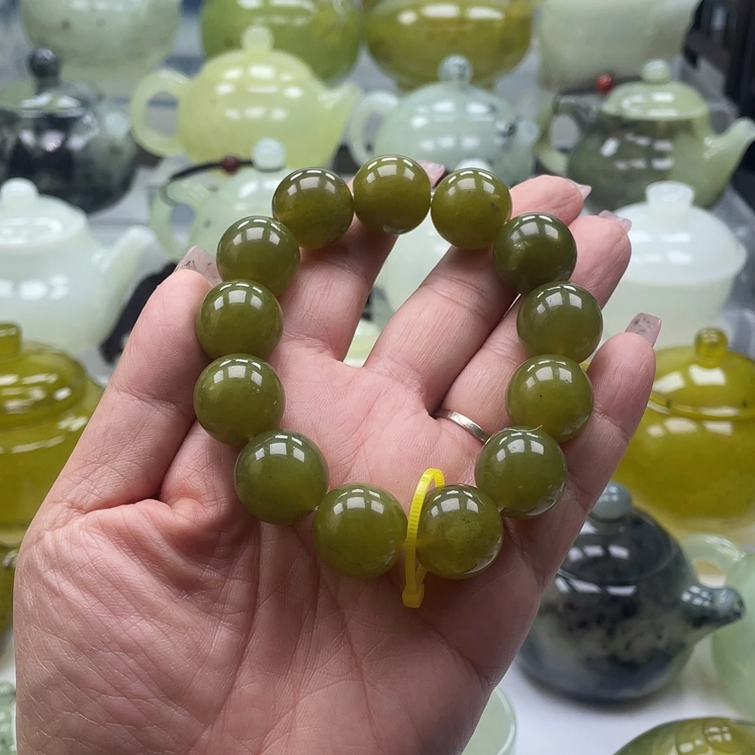 蛇纹石玉未镶嵌手链