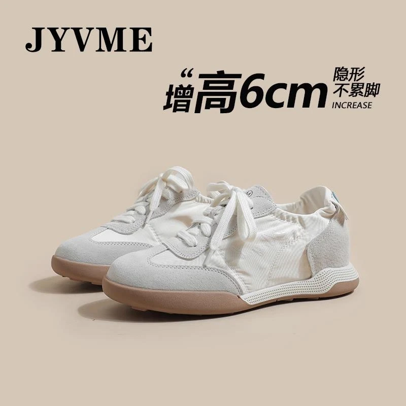 【明星同款】JYVME德训鞋2026春秋季新款内增高6公分百搭透气休闲鞋