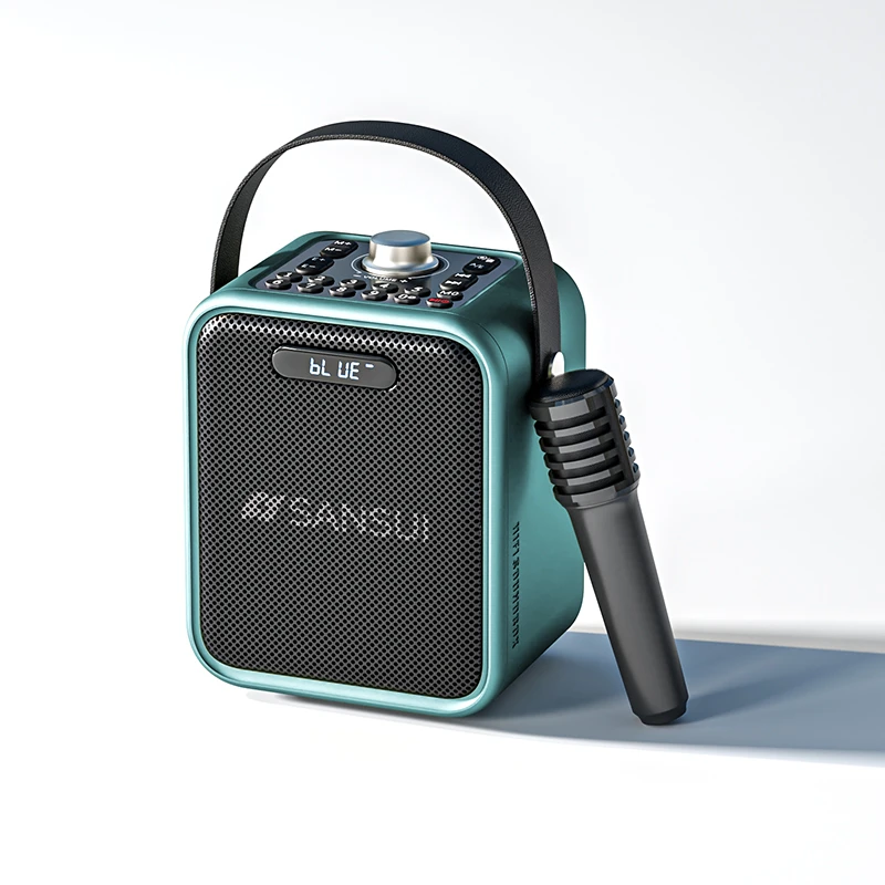 无线话筒K歌蓝牙音响低音炮大音量连电吹管二胡高档户外小型音箱