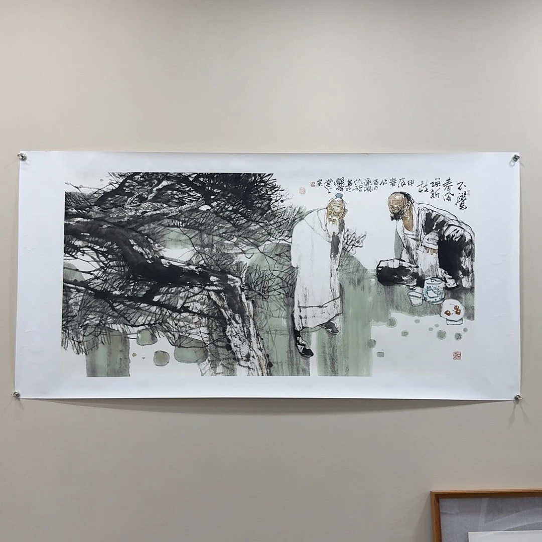 ༺***༻国画仇宏志8平尺作品