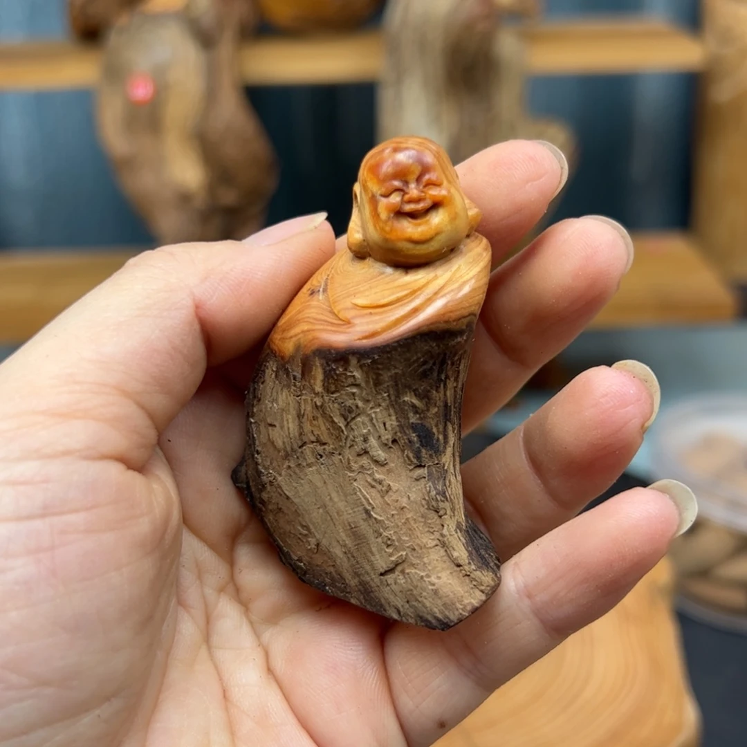 木油*花崖柏木摆件手把件