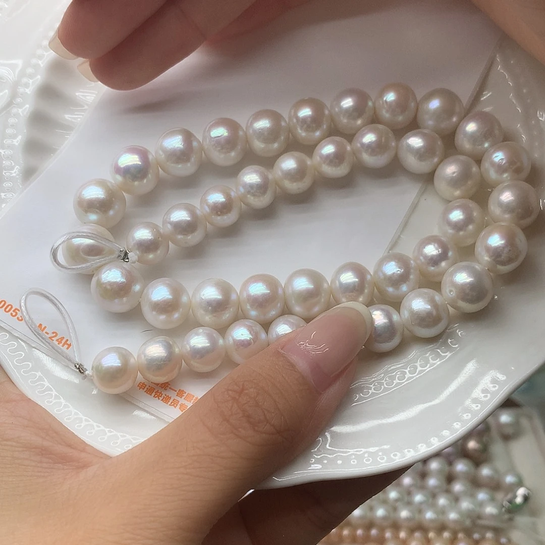 未镶嵌淡水珍珠11-12w74项链