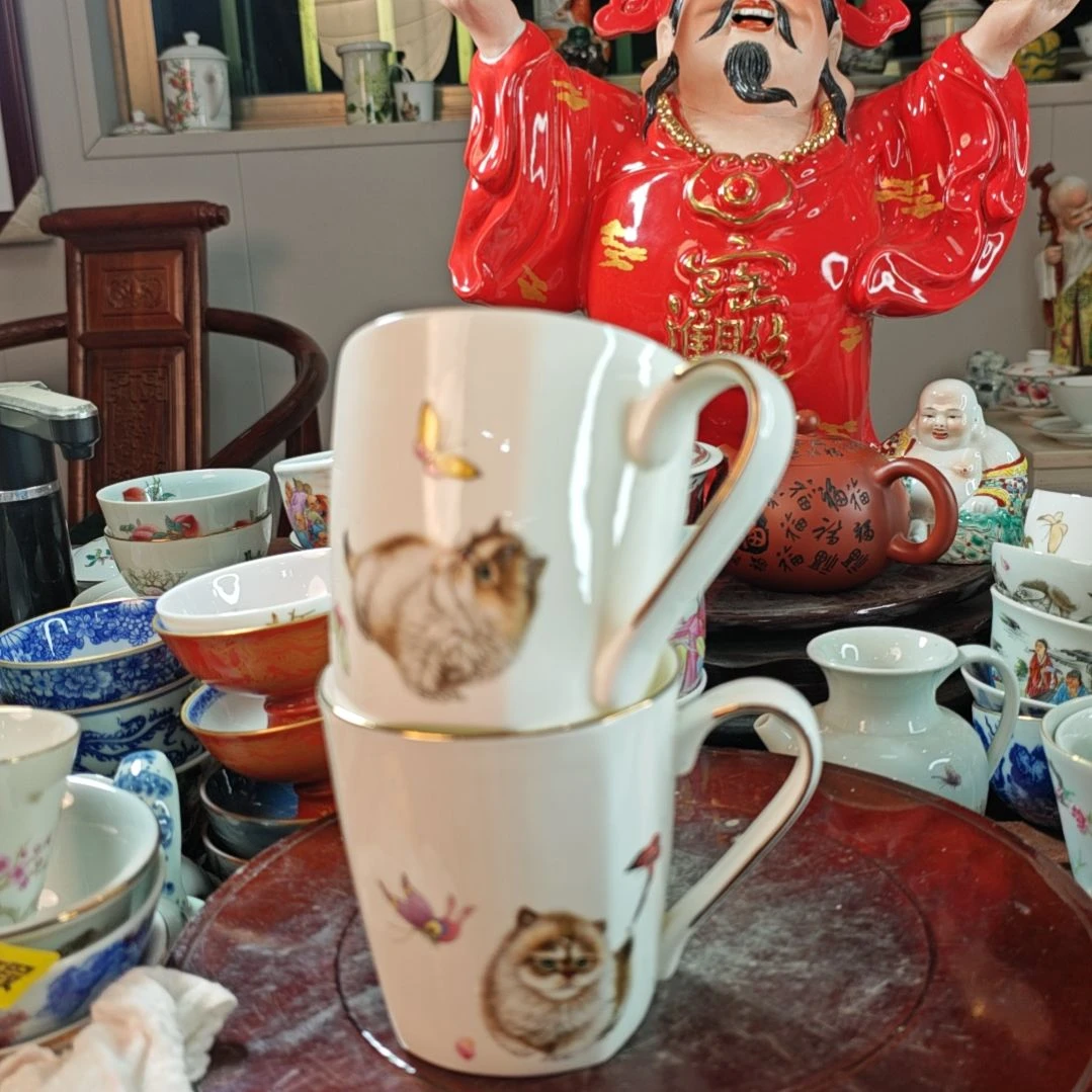百***果摆件手工制作手工手绘发6个杯子