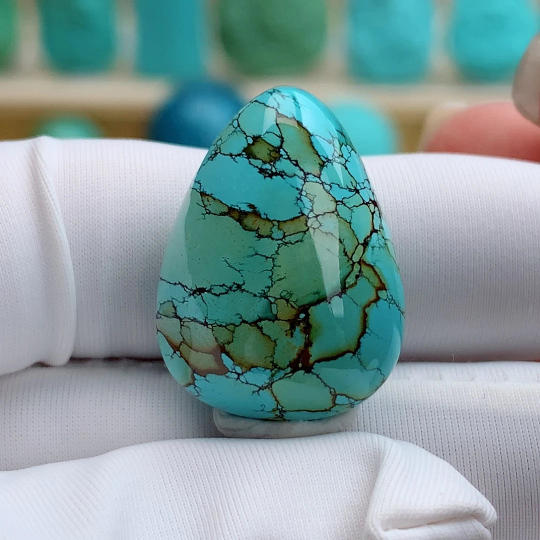 绿松石未镶嵌挂件