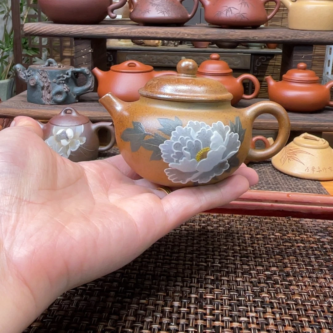茶壶紫砂宜兴原矿紫砂手工制120