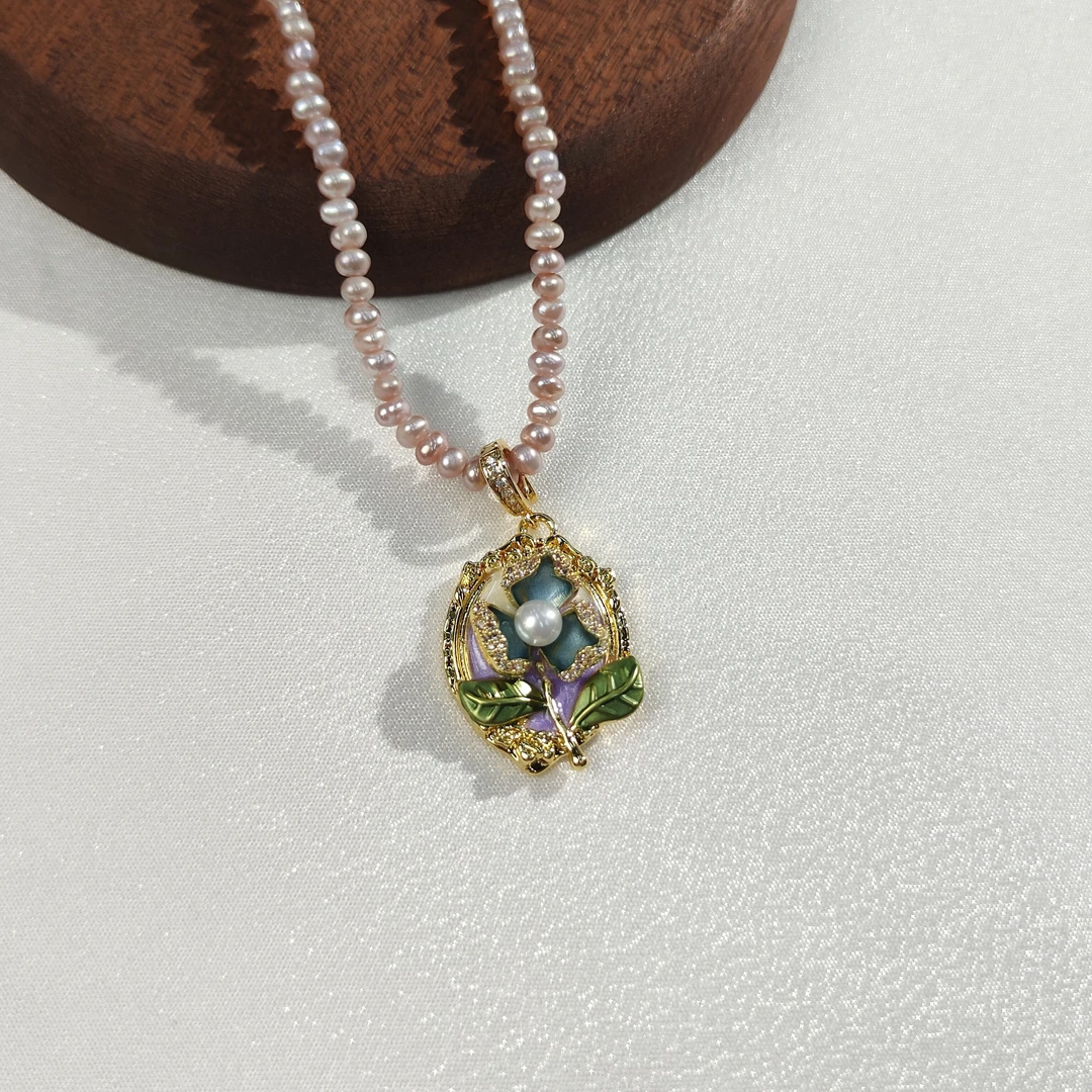 天然淡水珍珠项链   XL3201