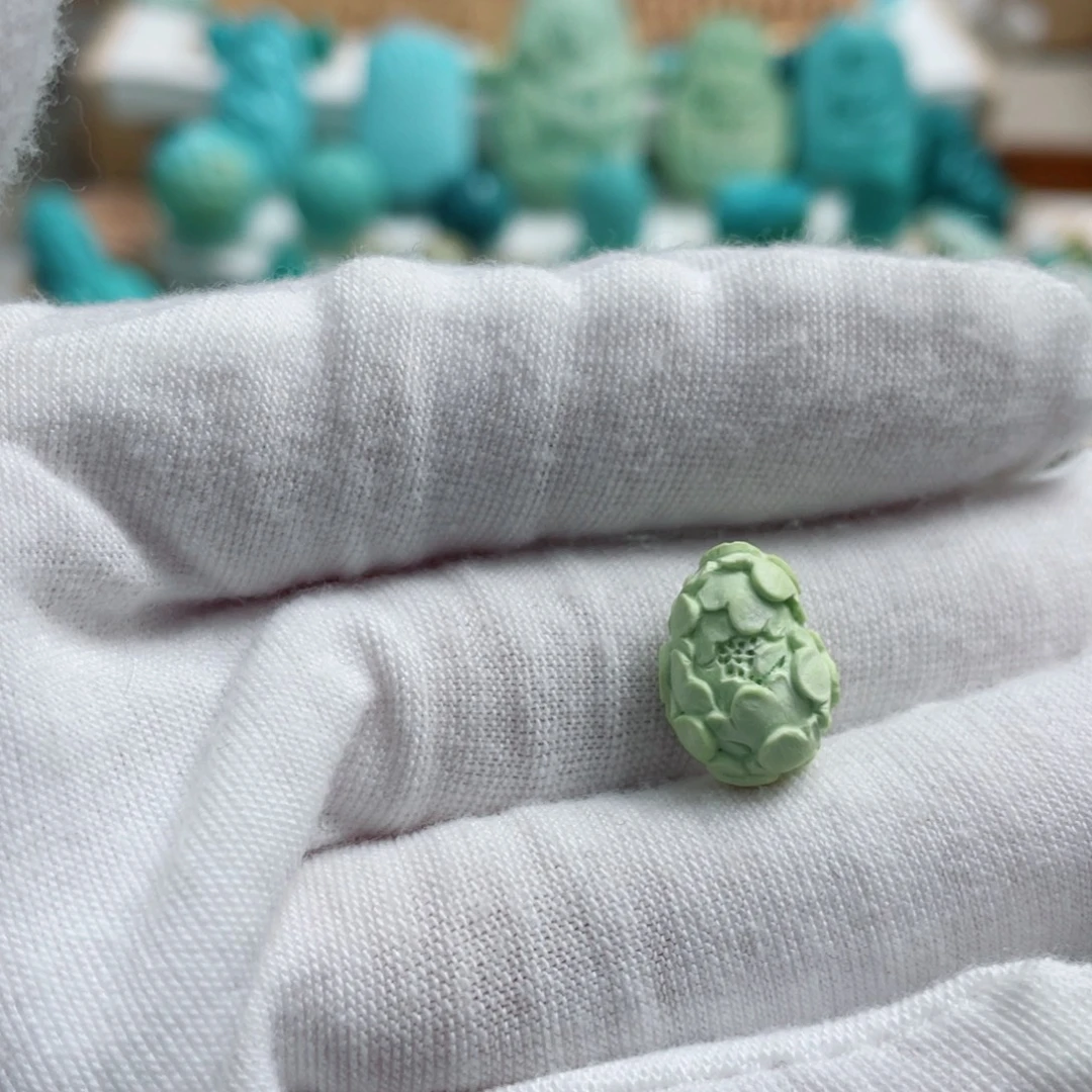 绿松石18K金镶嵌珠宝奇石