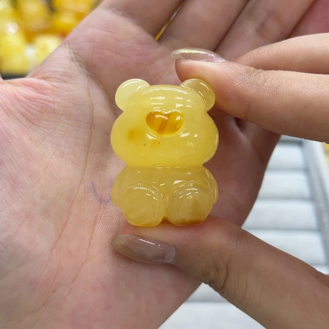 琥珀颈饰未镶嵌天然琥珀