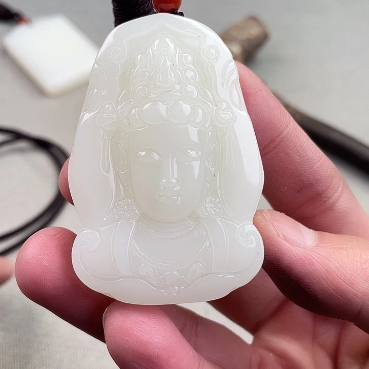 和田玉未镶嵌挂件