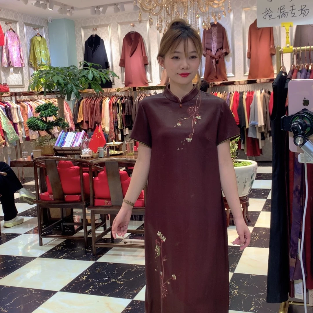 红云纱连衣裙2Xl