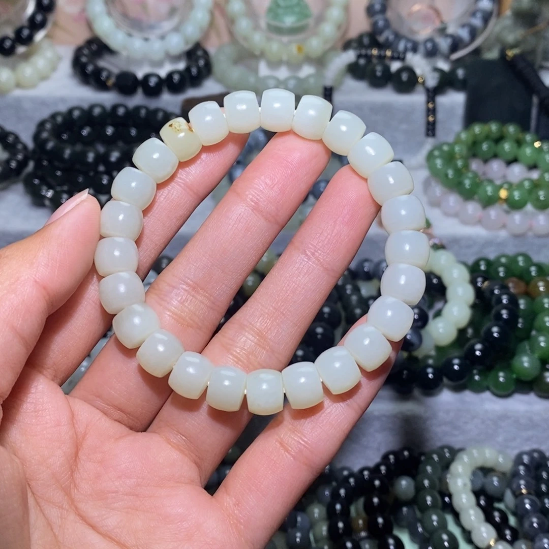 和田玉未镶嵌手链