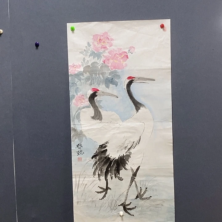国画50/100李启珍手绘画芯