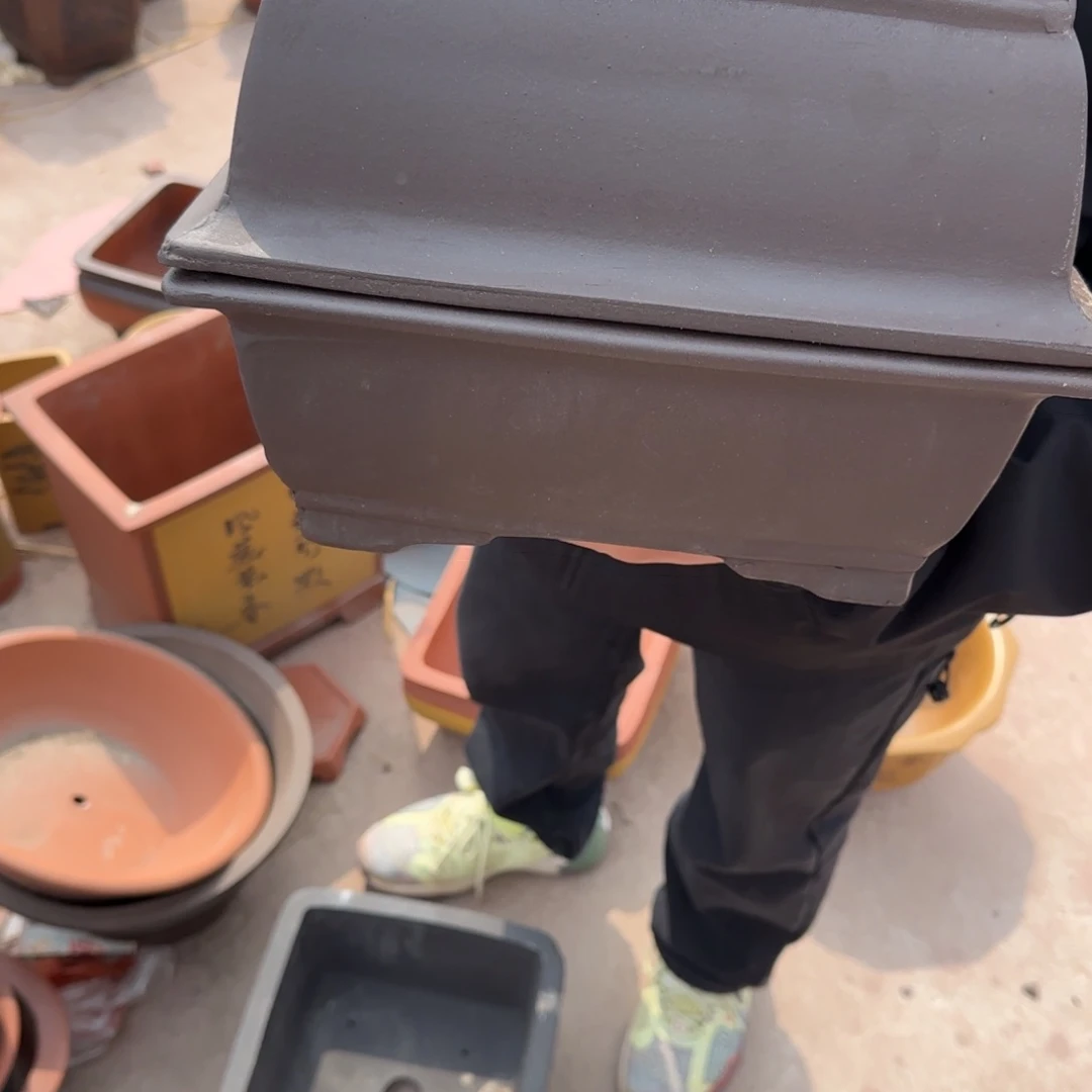 紫砂花盆口径26.18.10口径