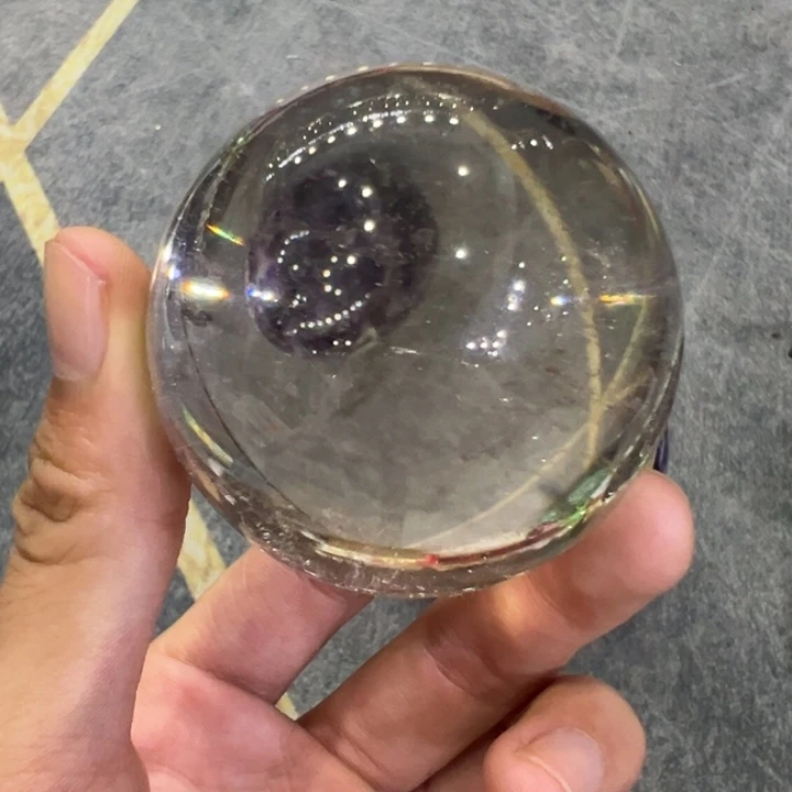 水晶未镶嵌大型摆件（非配饰）天然白水晶球