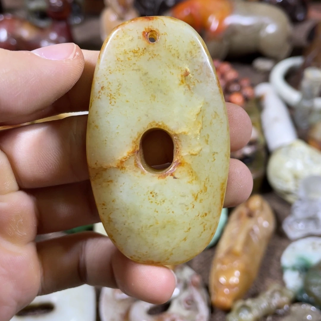 和田玉未镶嵌吊坠(不含链)