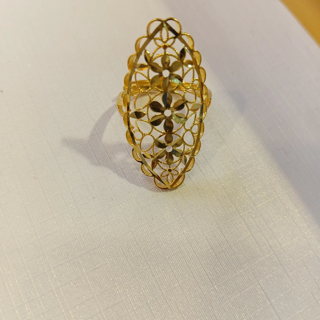 合金戒指 قاپلىما ئالتۇن ئۈزۈك ئالتۇن 0.13گىرام كۆمۈش 1.59