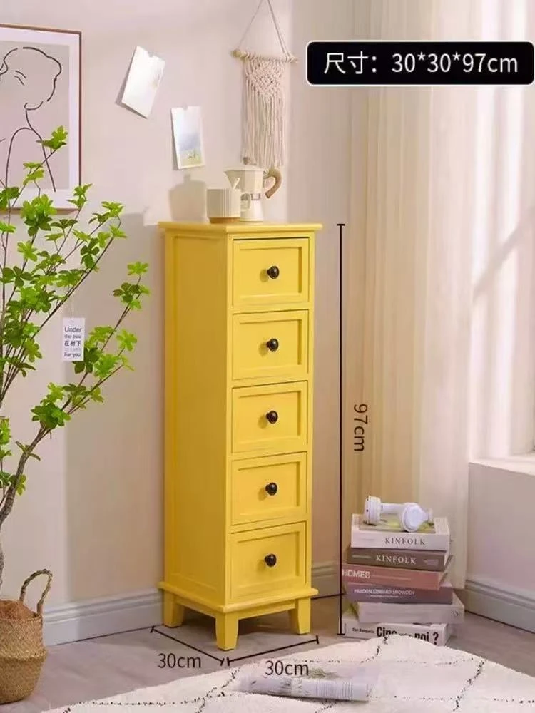 （30*30*97黄色）中国风欧式美式乡村艺术斗柜储物柜五斗柜205