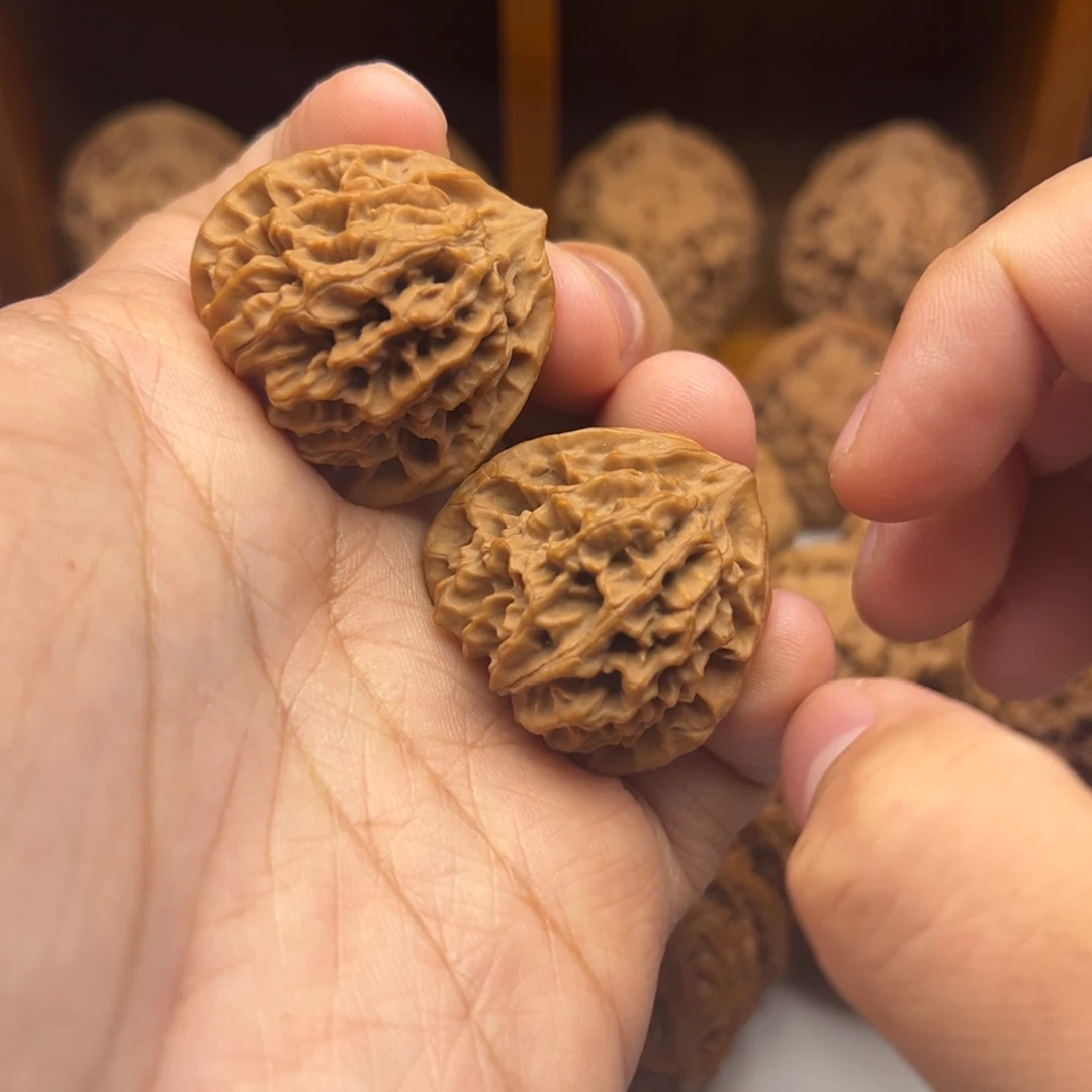 吊坠文玩核桃33尺全品秦闷三角