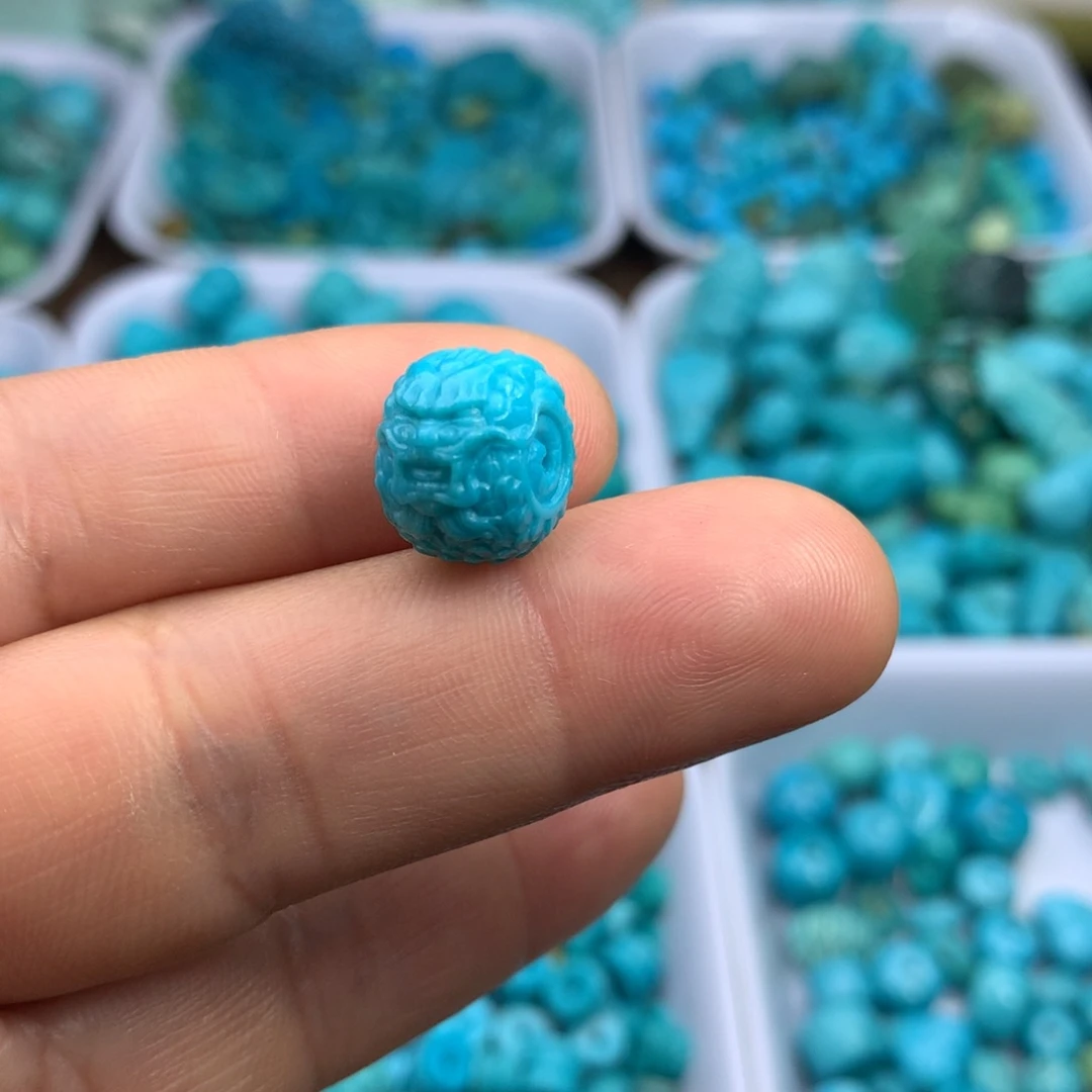 绿松石未镶嵌吊坠(不含链)12×10