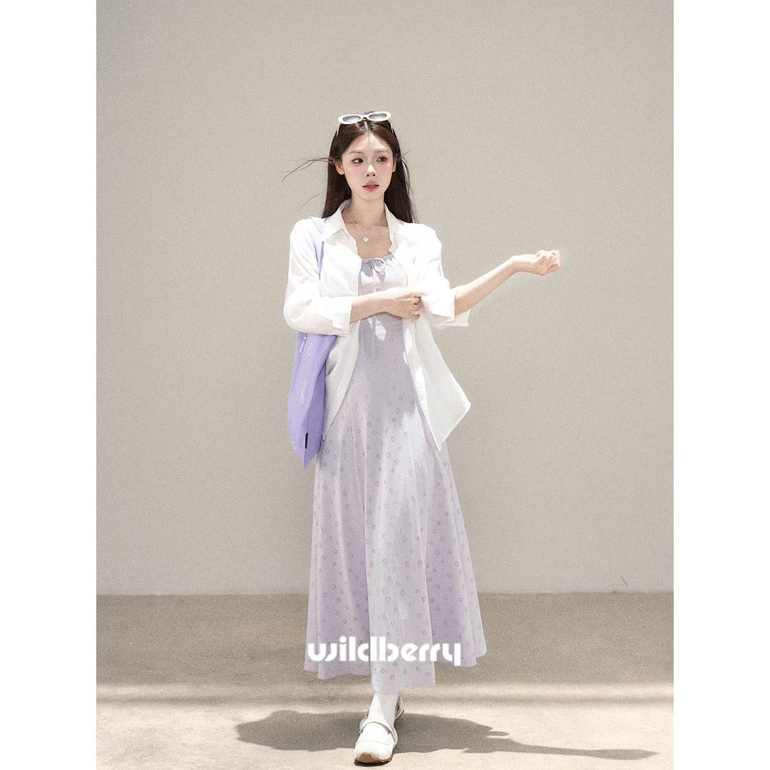 【小野莓】4月2日夏季新品长袖白色防晒衬衫BC512515