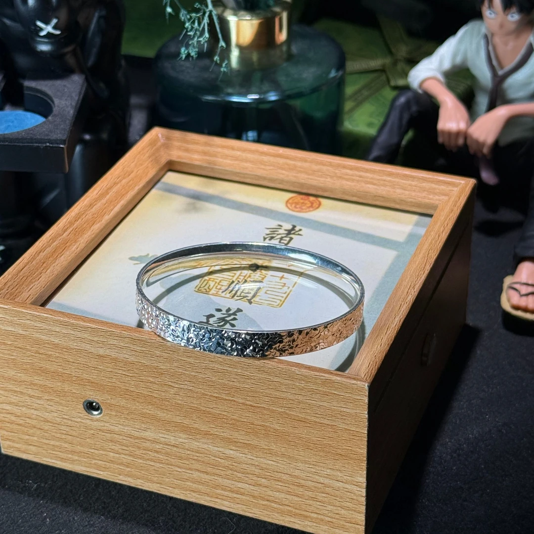 足银手镯 （7号）21g碎冰冰手镯