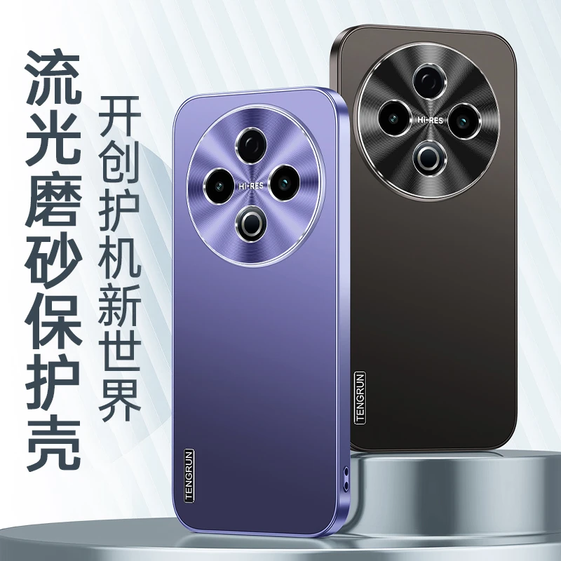 vivoY500手机壳新款轻奢磨砂防指纹保护套金属镜头全包边防摔适用