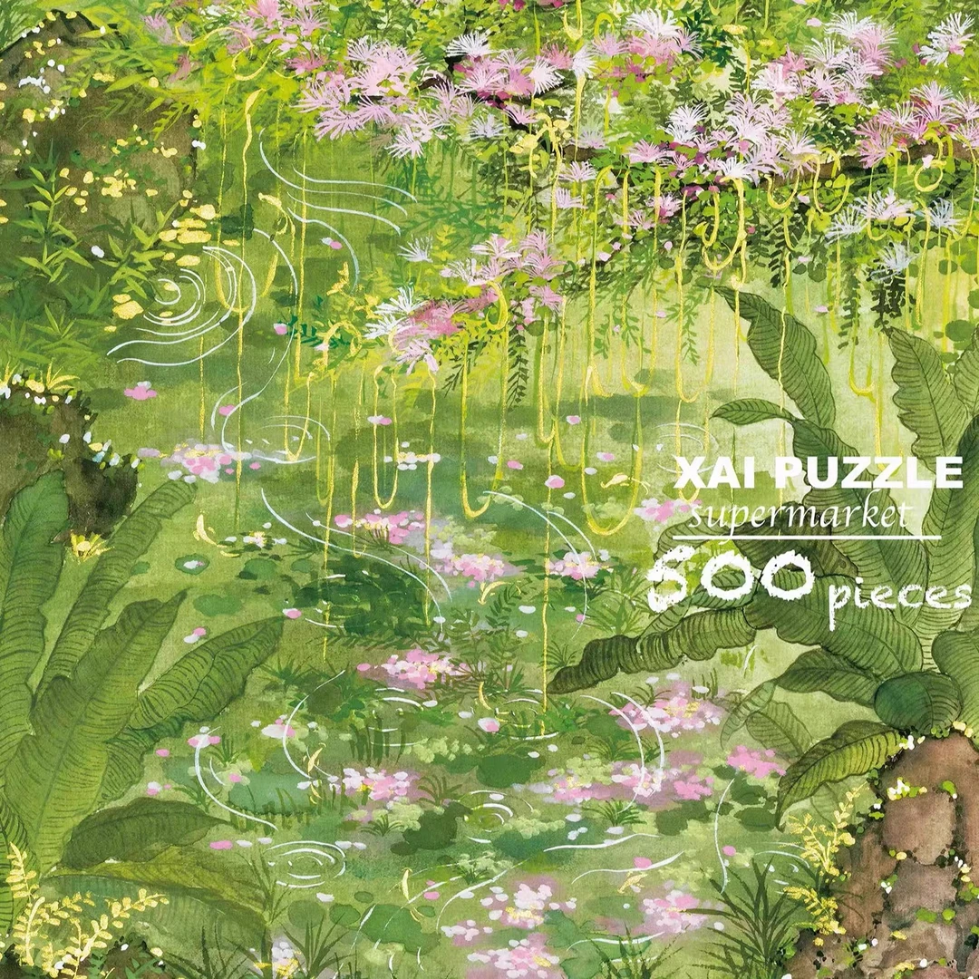 温暖合欢《春江水暖》中式拼图·500p丝绒触感·53*38cm