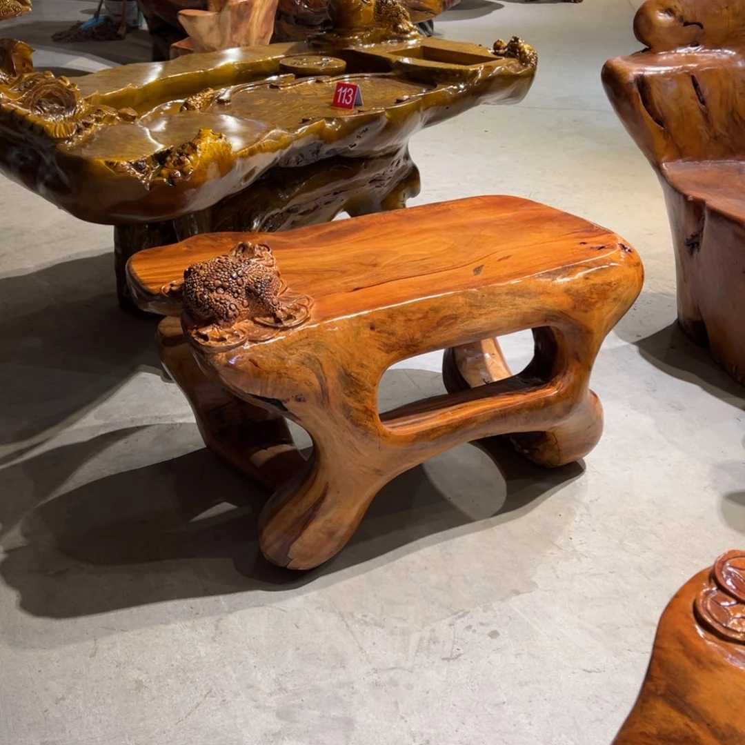 香樟木古根茶茶几