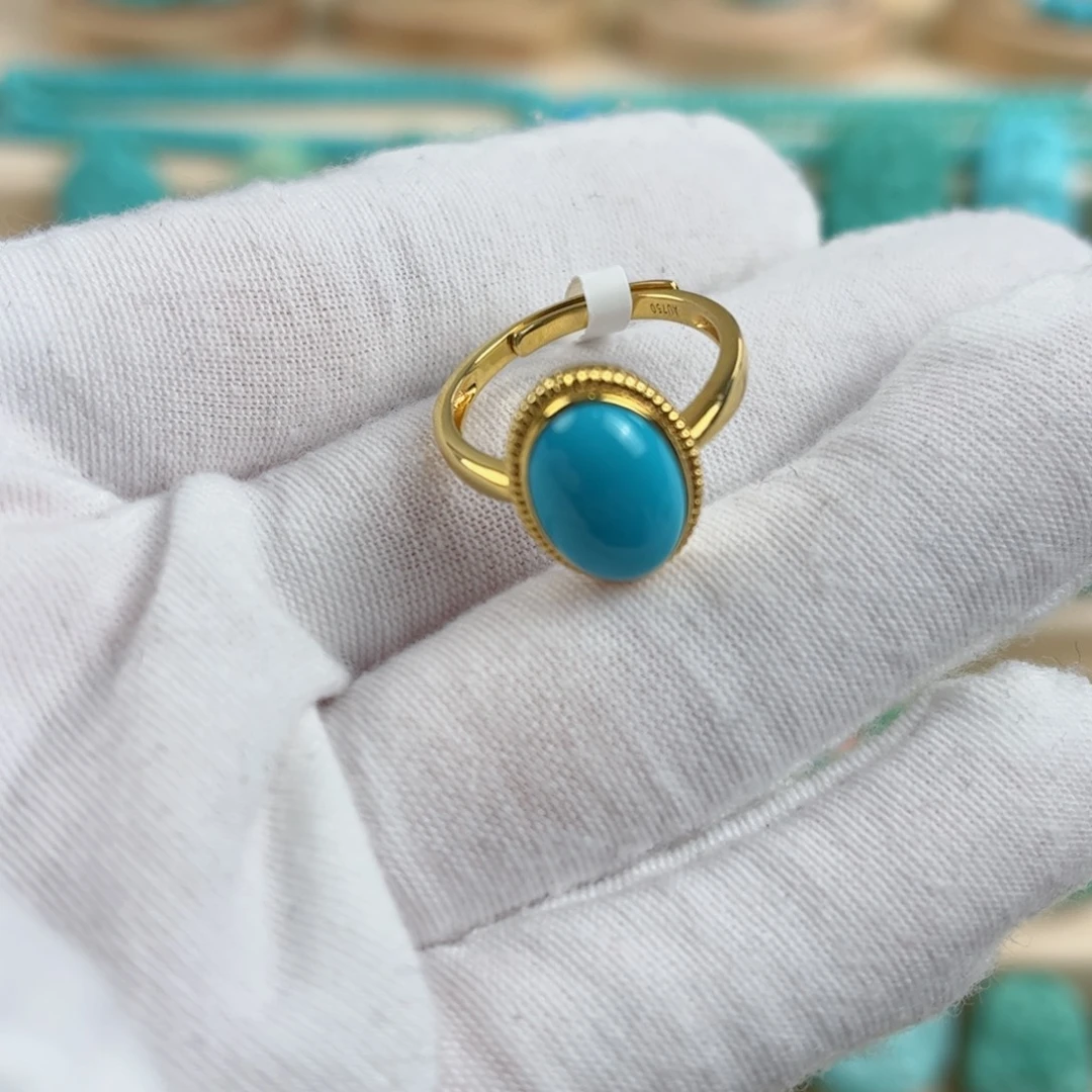 18K金镶嵌绿松石配饰