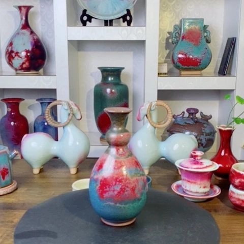 瓷片禹州神后钧瓷原产地~