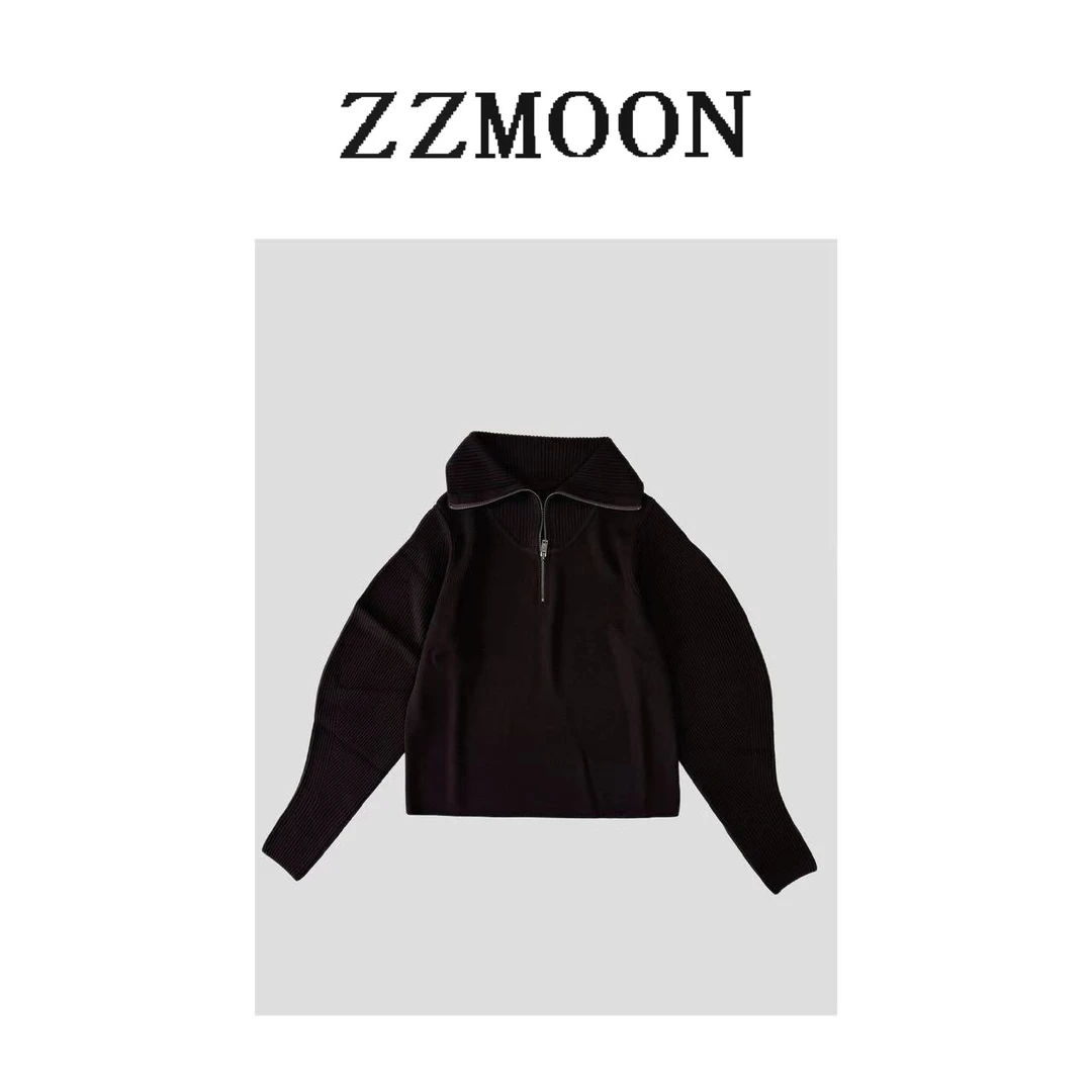 LM秋冬新款 品牌原厂纱线进口扬子纱 羊毛翻领针织开衫  X176