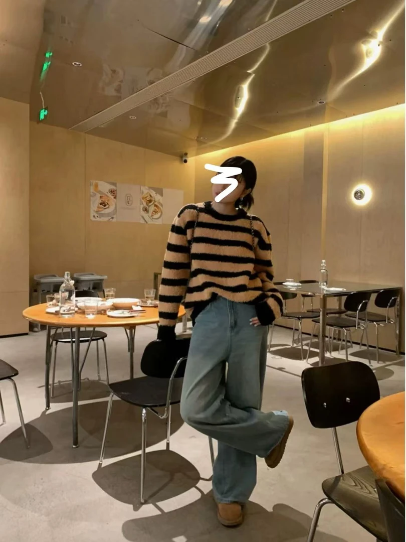 小妳XiaoNi———（冬款条纹毛衣1340424）