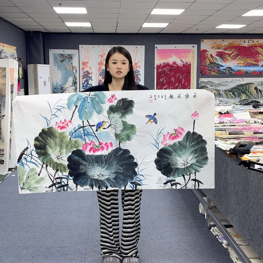 国画作品小姐姐放漏…