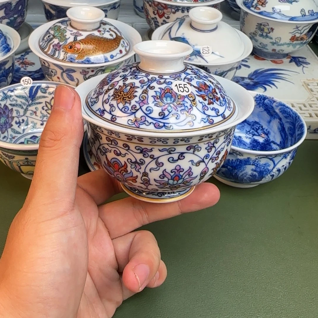 彦祖纯手工手绘茶具155
