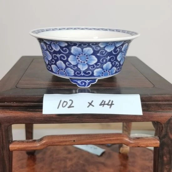 手工手绘釉盆大徳堂