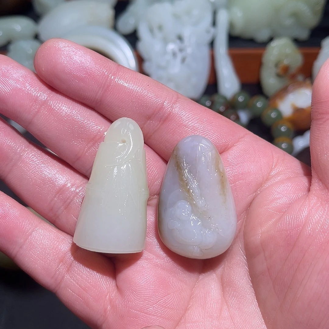 和田玉未镶嵌颈饰