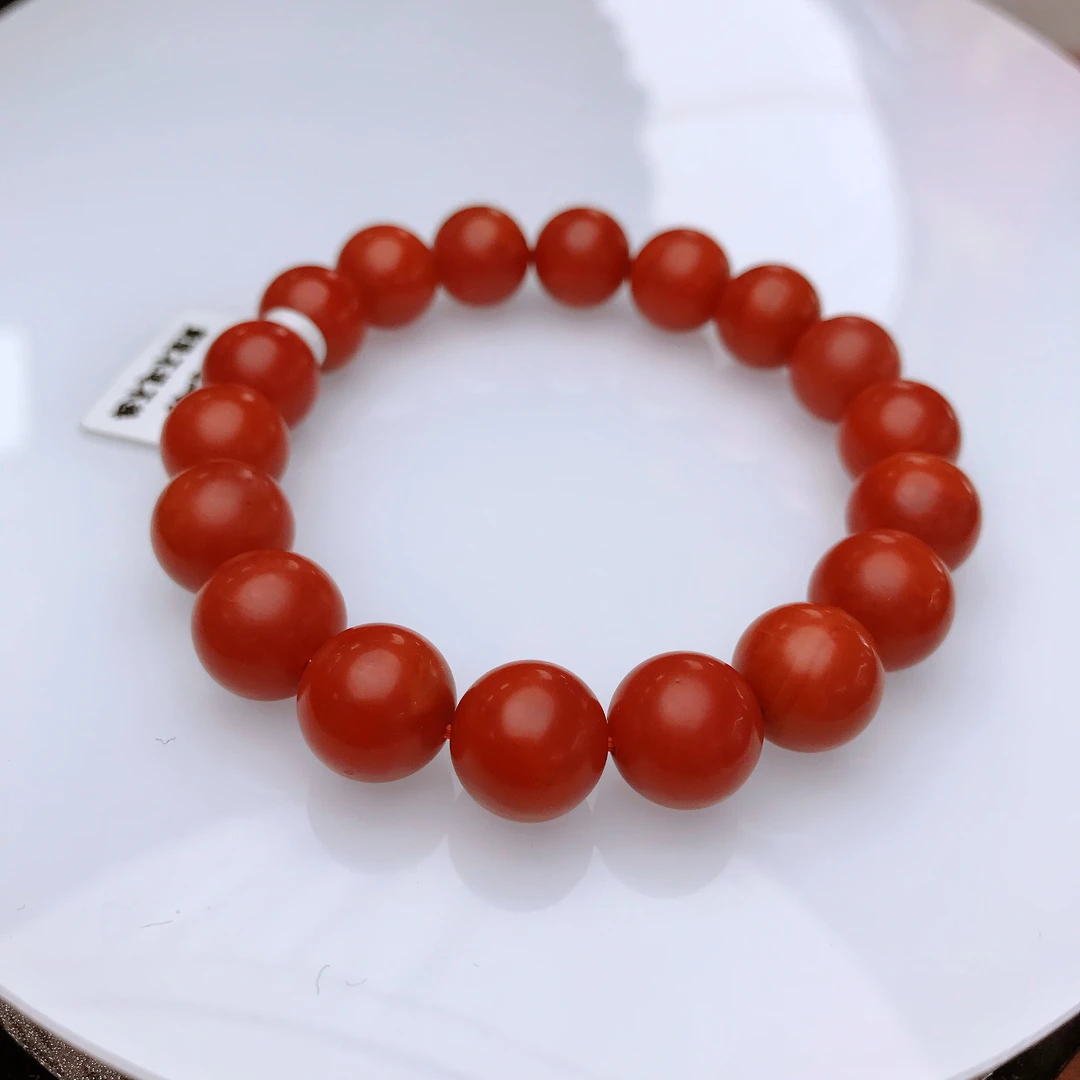 【小雪】南红保山阿东寨毕业级精美哑光手串12mm