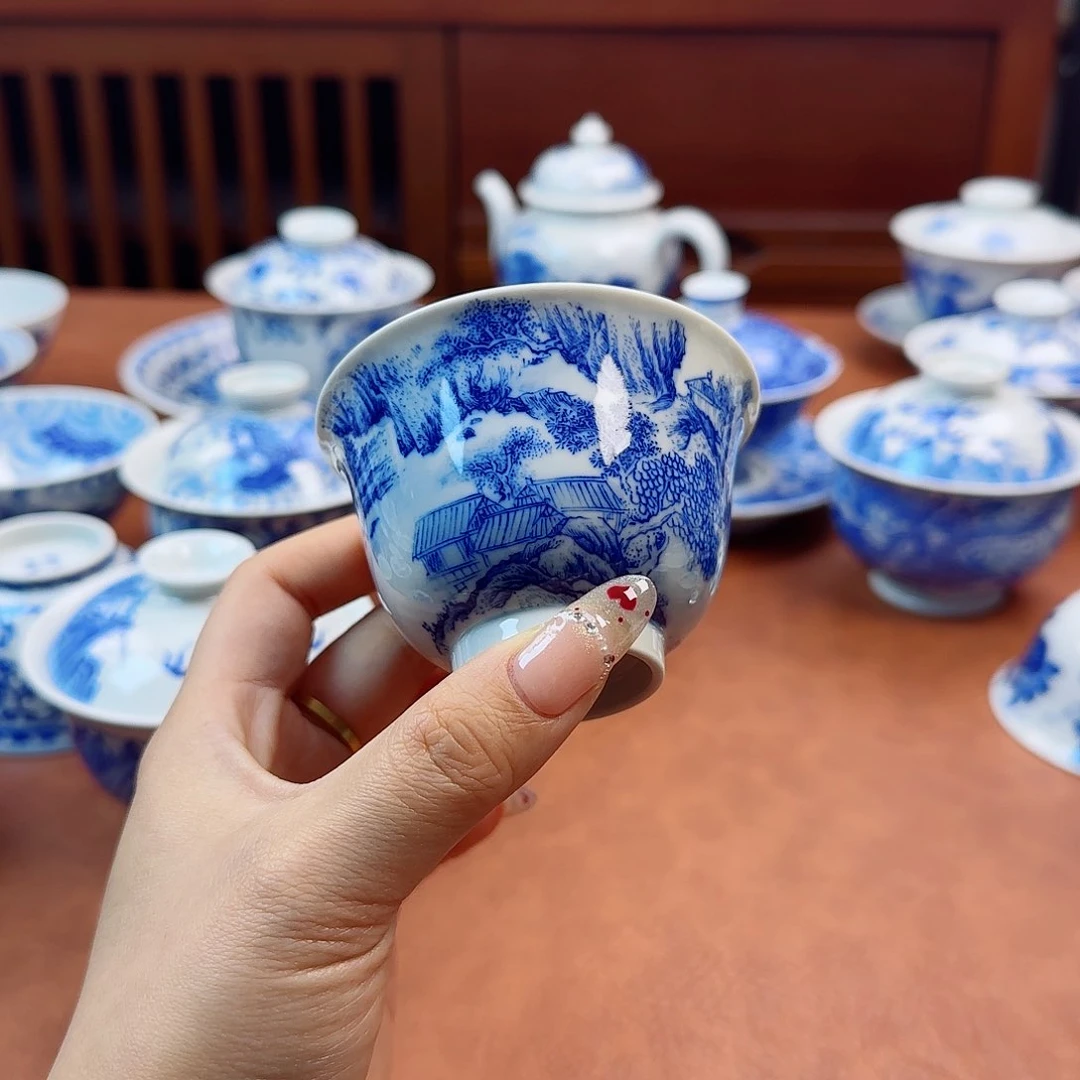 M**、景德镇陶瓷手绘杯子