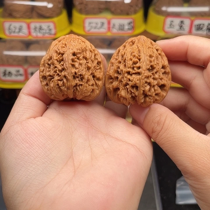 把件文玩核桃7号37尺全品高炮三角南疆石