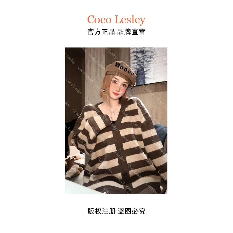 COCO LESLEY  门店999【D021】休闲个性百搭宽松设计款开山外套