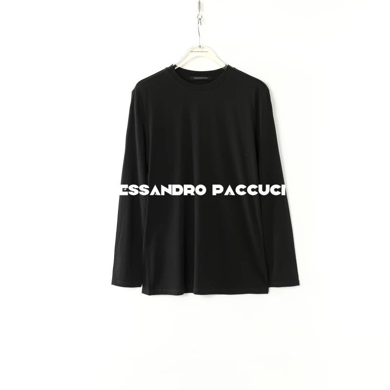 AP洛哥44161TT【御品】灵地思羊毛圆领宽松百搭时尚长袖T恤2024冬