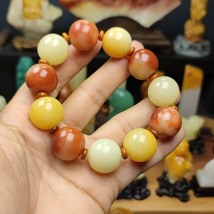 印石寿山石手把件手串手串