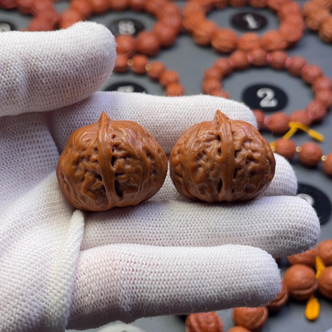 文玩核桃吊坠野生核桃水蜜桃秋子手捻