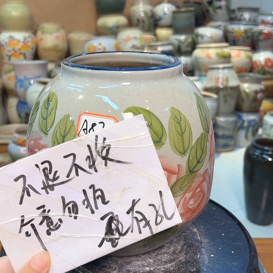 景德镇陶瓷花盆瑕品123