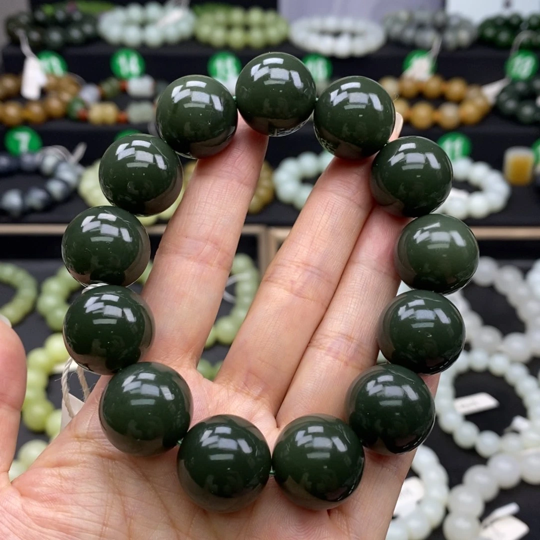 手链未镶嵌和田玉青黄口18m m