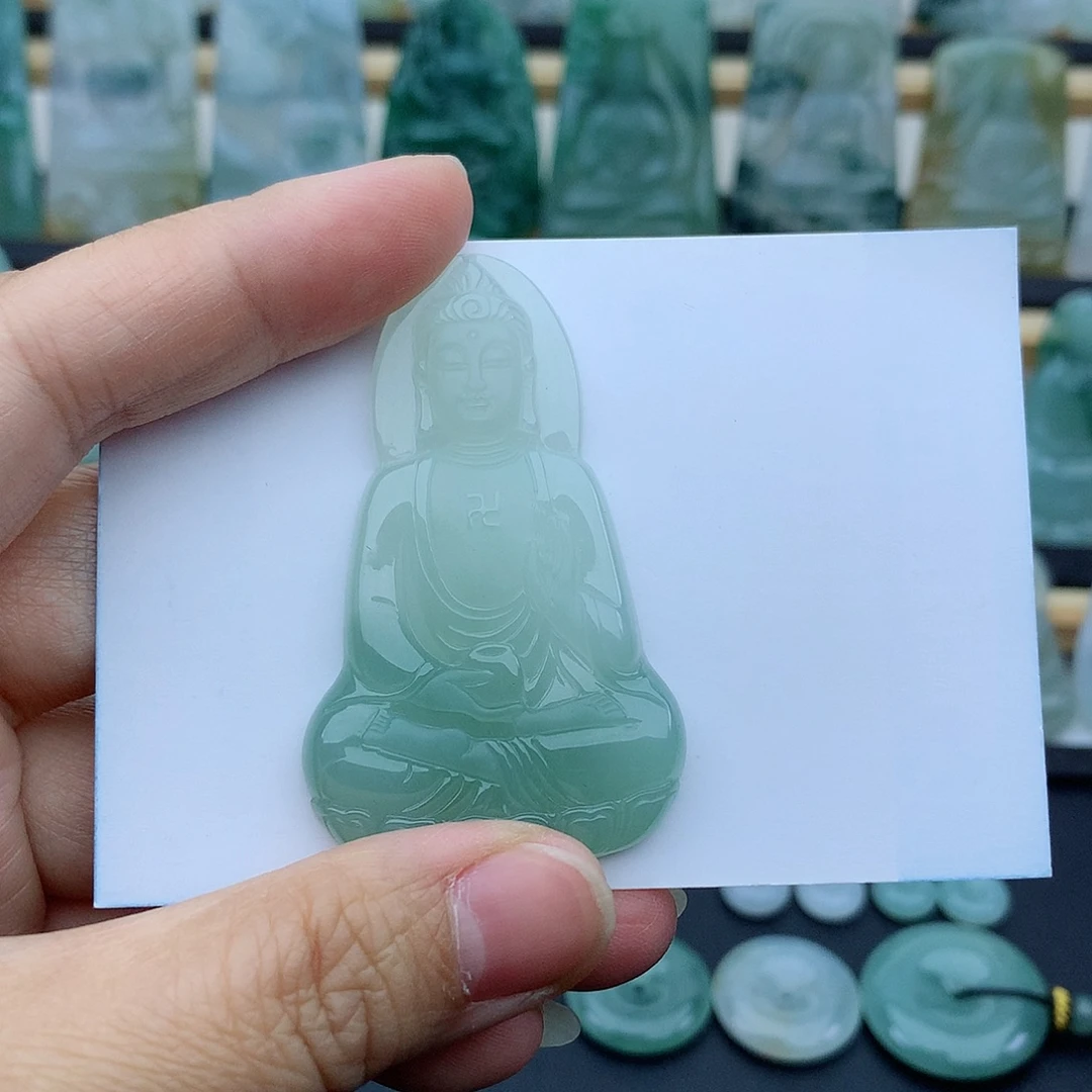 吖***棠翡翠未镶嵌颈饰阿弥陀佛