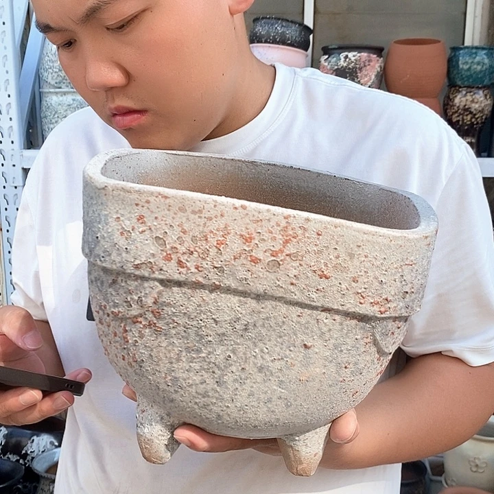 紫砂花盆口23高21福利