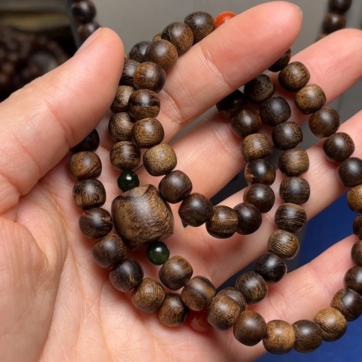 手串沉香越南芽庄紫棋瘤疤0.6×0.8设计