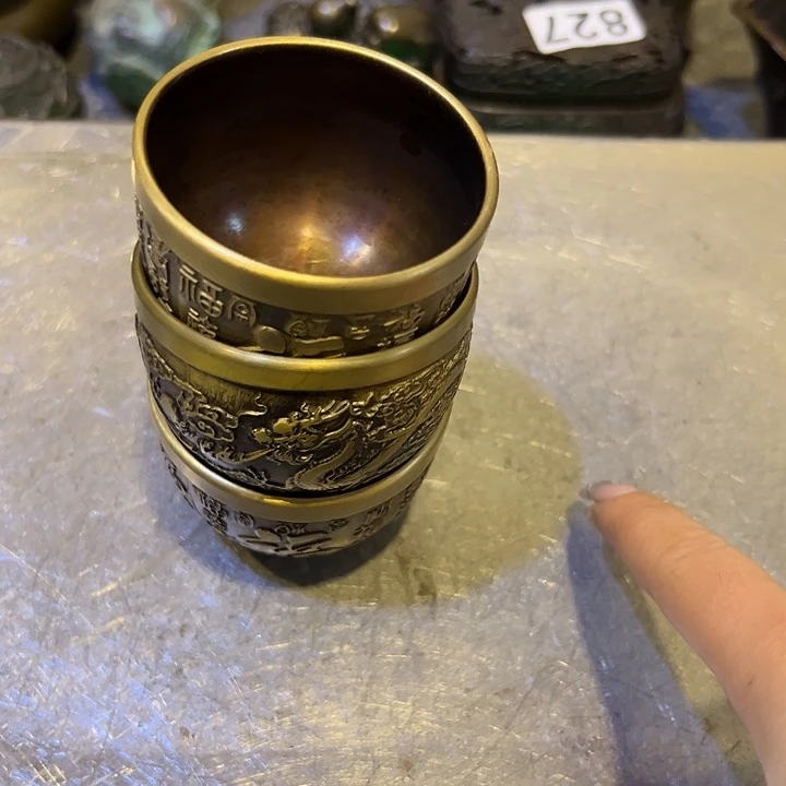 专***。黄铜摆件，文房工艺品摆件